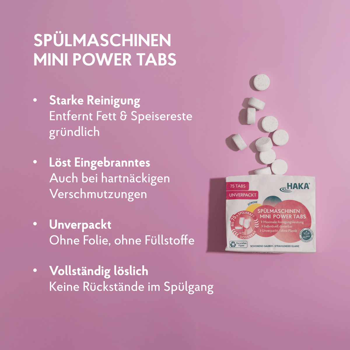 Spülmaschinen Set Tabs