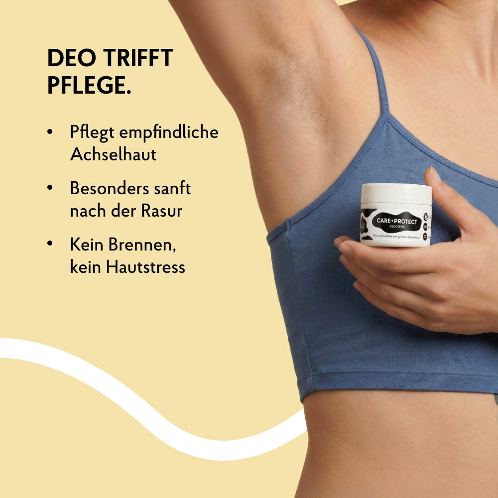 EUTERPFLEGE Care + Protect Deocreme für empfindliche Achselhaut