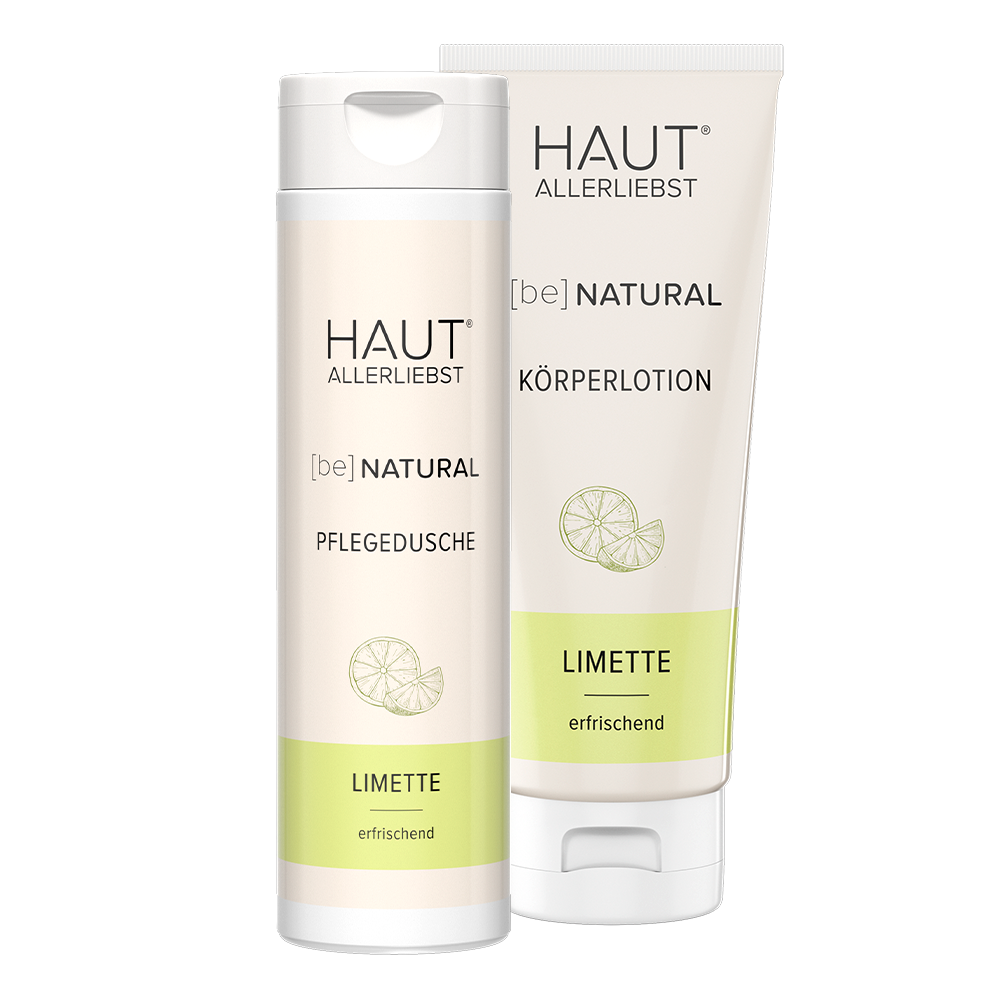 Set Pflegedusche Limette + Körperlotion Limette