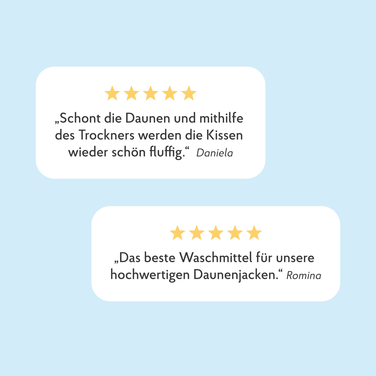 Erfahrung mit Daune Waschmittel