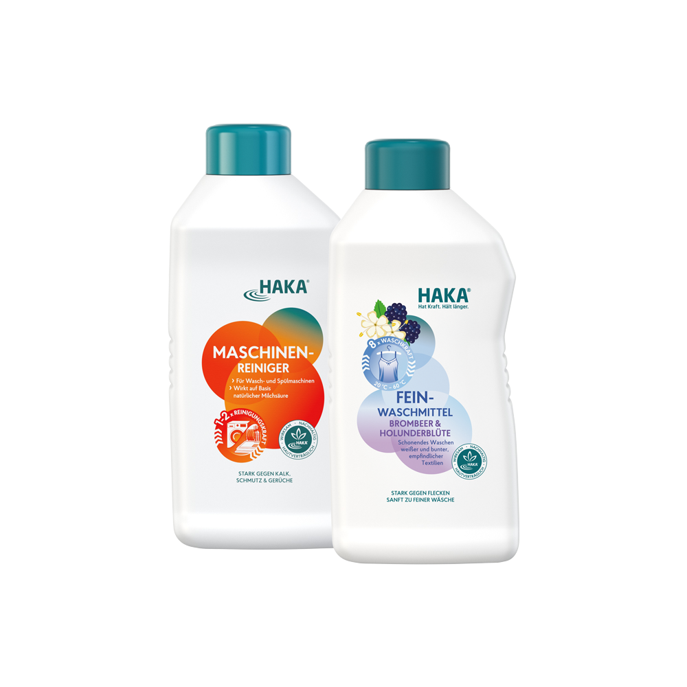 Feinwaschmittel Set mit Maschinenreiniger 250ml