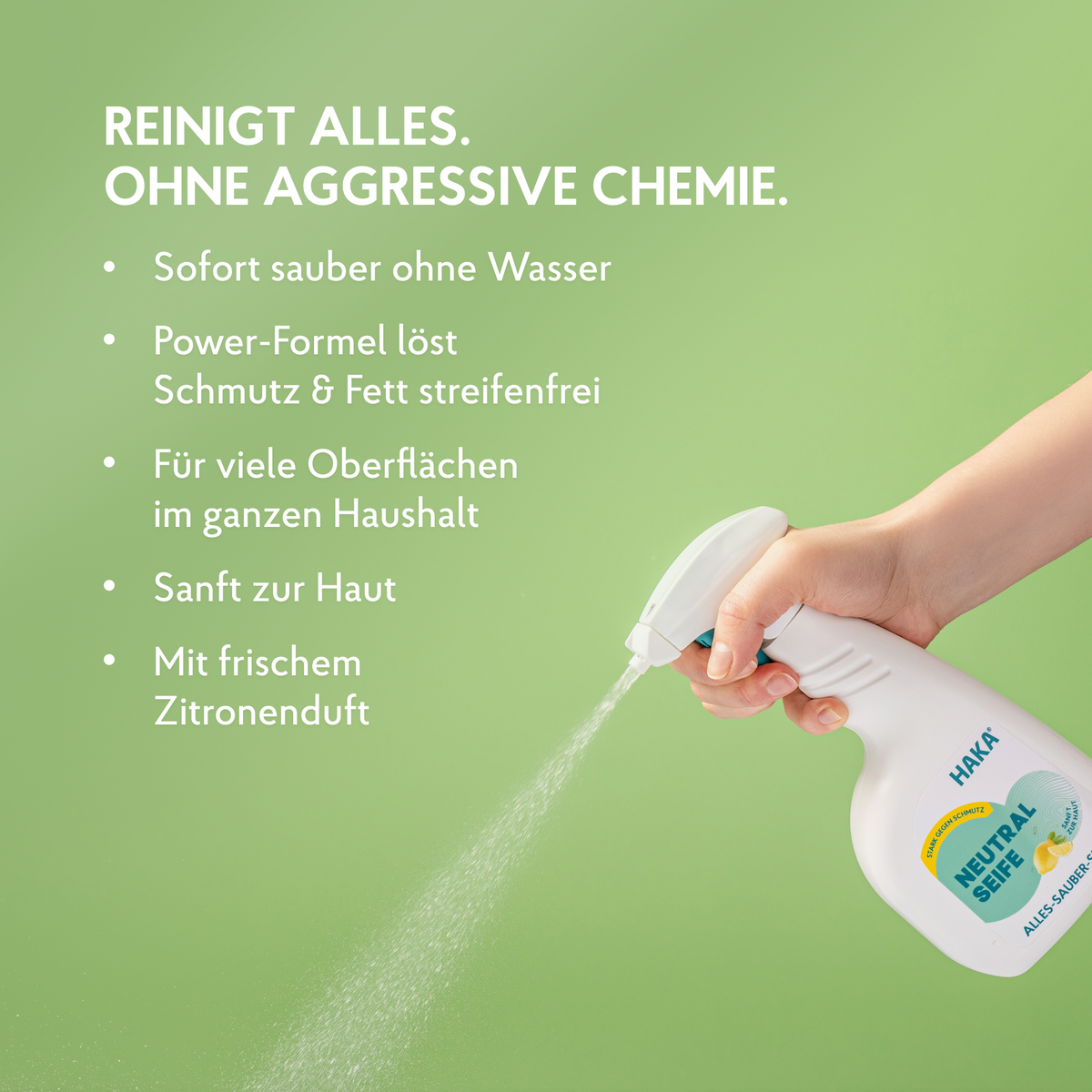 Reinigung ohne aggressive Chemie