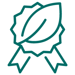 Blatt Icon für "hochertig"