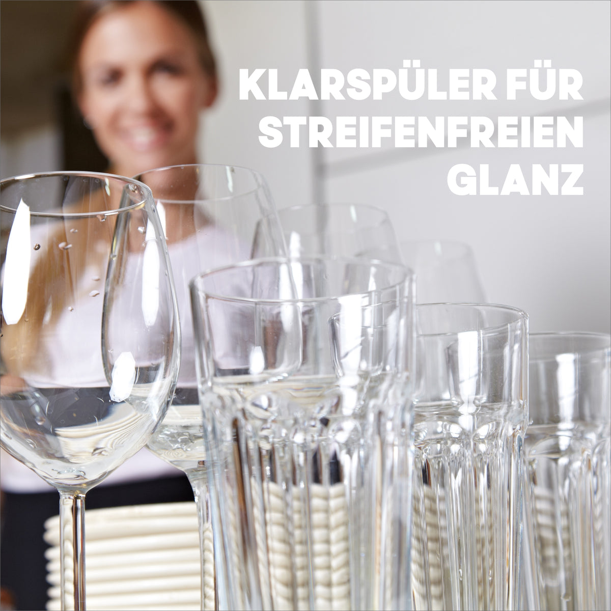 Streifenfreie Wein- und Trinkgläser 