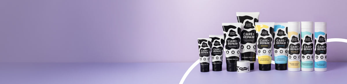Euterpflege Creme. Pflegecreme von Kopf bis Fuß